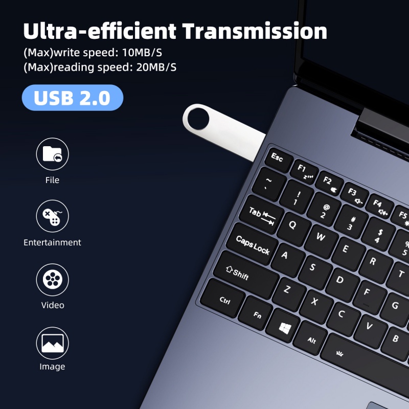 USB 2.0 ANKNDO dung lượng 8GB 16GB 32GB 64GB bằng kim loại chống thấm nước chuyên dụng