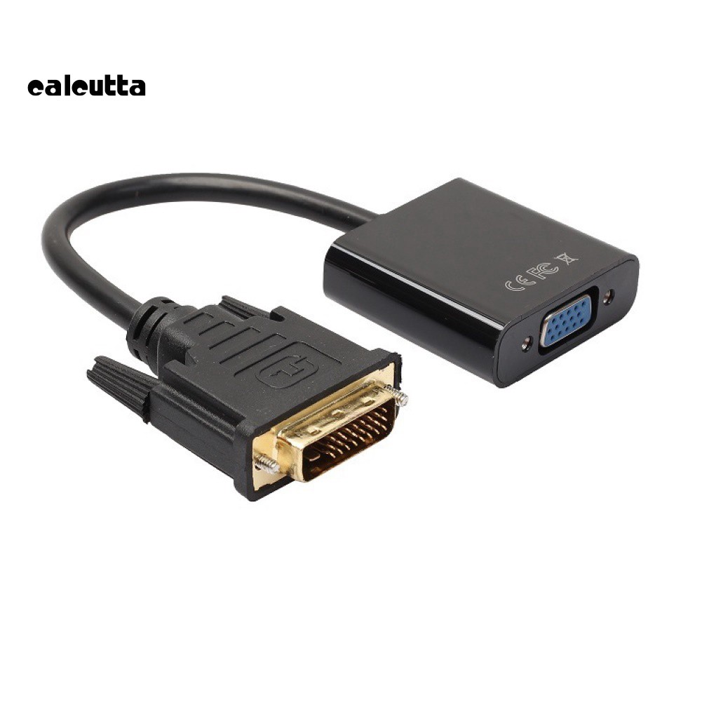 ✡DP✡DVI-D 24+Pin Male to VGA Female Video Adapter Cable Converter Cord for PC HDTV