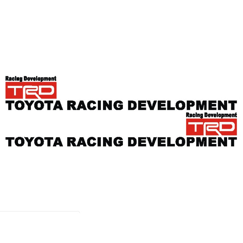 Bộ 2 tem dán cửa xe ô tô phong cách TRD sport