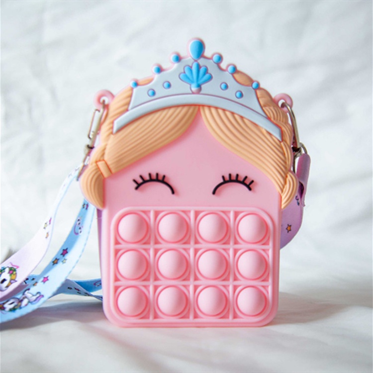 Túi Đeo Chéo Hình Nhân Vật Elsa Dễ Thương Cho Bé