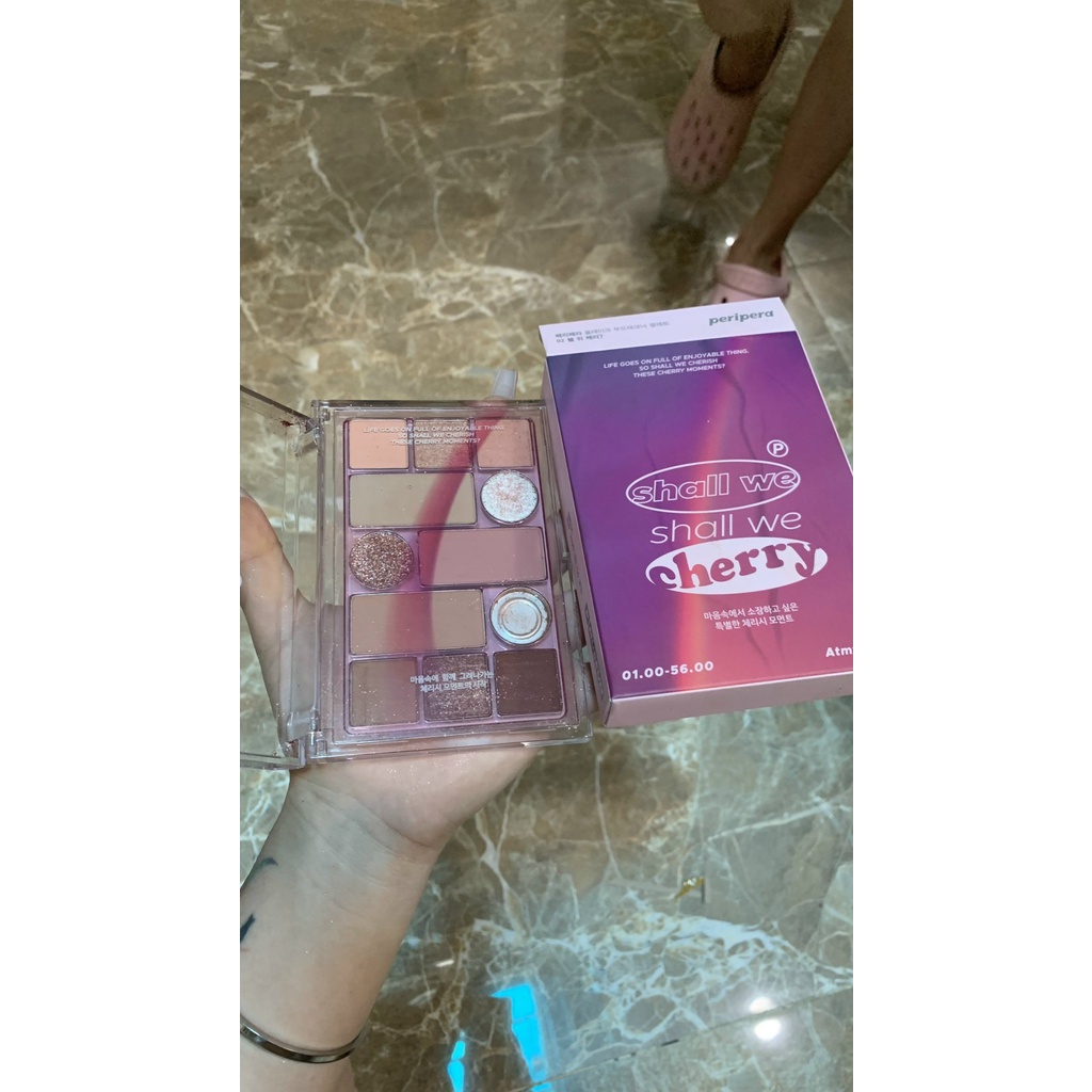 Bảng màu mắt peripera all take mood technique palette - 02 shall we cherry