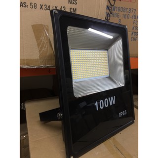 Đèn Pha Led Mỏng Chip SMD 100w 0.5 Ánh Sáng Vàng