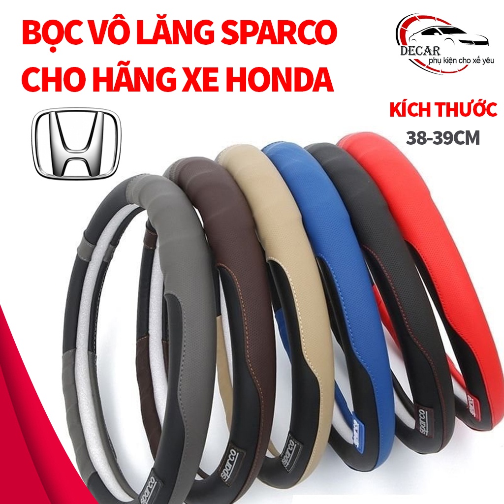 Bọc vô lăng da sparco xe Honda CR-V , Honda Civic, Honda City bọc tay lái, bọc da vô lăng, bảo vệ