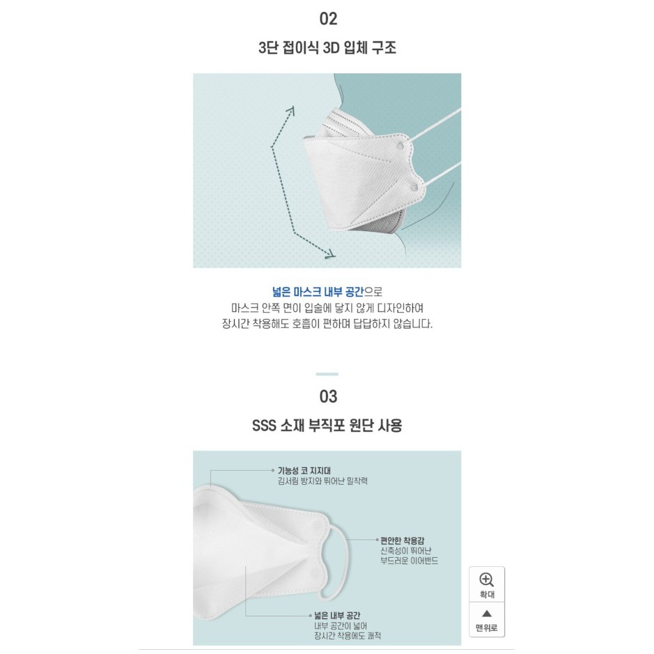 KHẨU TRANG KF94 HÀN QUỐC (1 chiếc/túi - Size người lớn)- Màu trắng - Khẩu trang Hàn Quốc [Tiệm Chú Quậy]