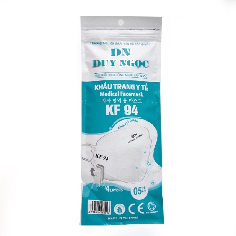 Khẩu trang DN MASK, tiêu chuẩn Hàn quốc KF94