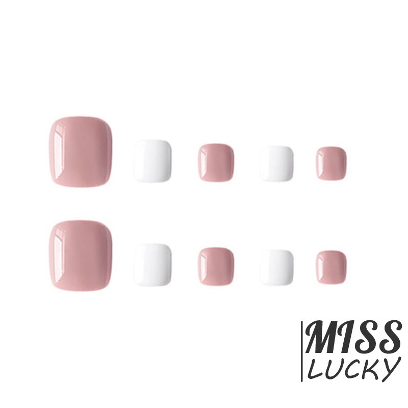 [Hàng mới về] Set 24 móng chân giả thời trang cho nữ