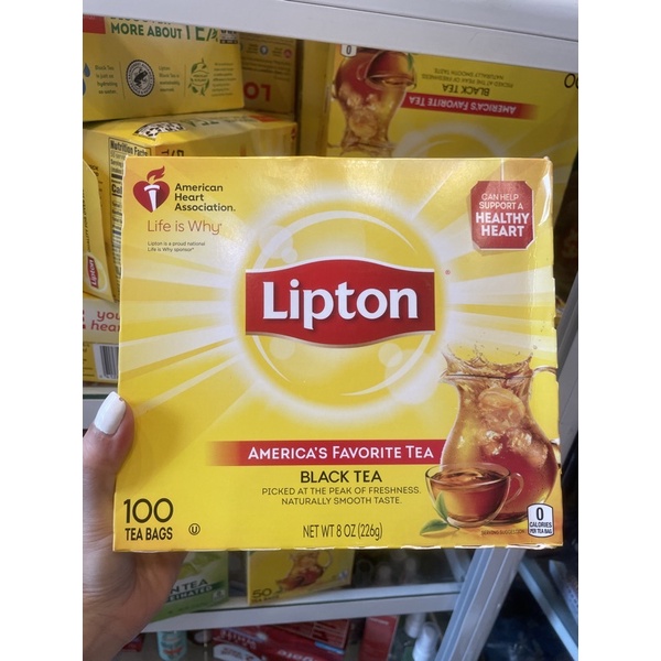👉1–Lipton - Black Tea Bags, 100 ct 0 calories -Mỹ