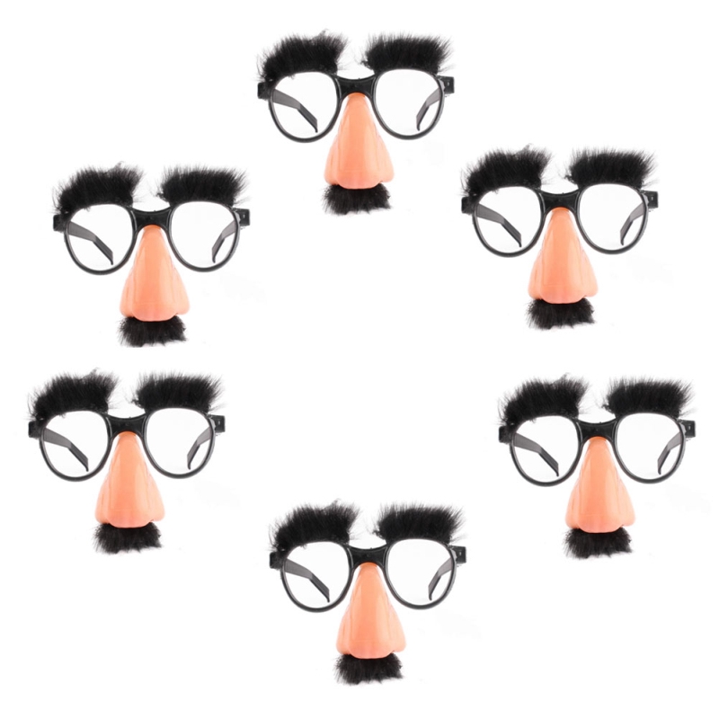 Mắt kính có mũi và râu ngộ nghĩnh dùng hóa trang