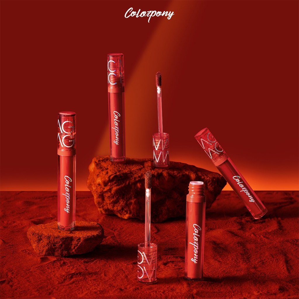 Son Kem Lì Matte Colorpony 5g - Red Magic Stick Velvet Matte - Son Mềm Mịn Bền Màu Lâu Trôi