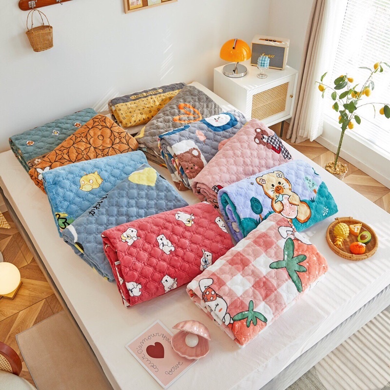 thảm nỉ tuyết sữa kháng khuẩn bear 3 in 1 mới nhất 2021