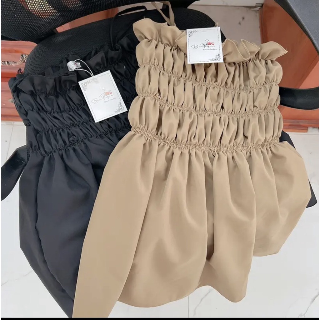 Váy nữ xinh, Váy 2 dây nữ chun ngực chất thô bao xinh