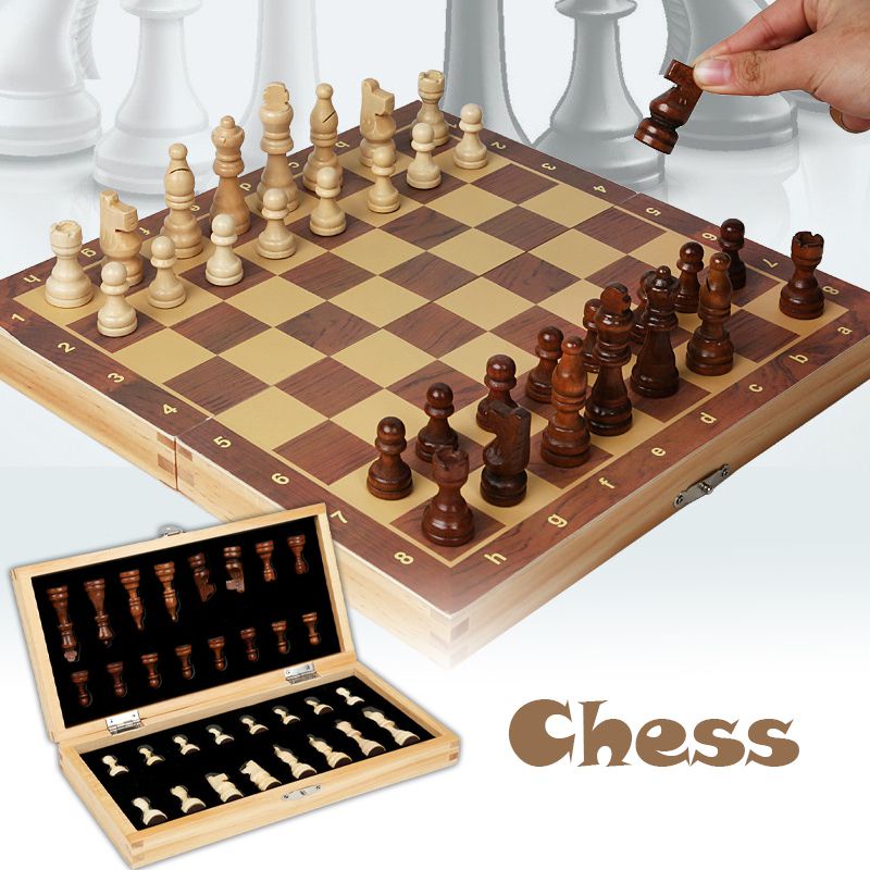 Bộ Bàn Cờ Vua Bằng Gỗ Mới Lạ