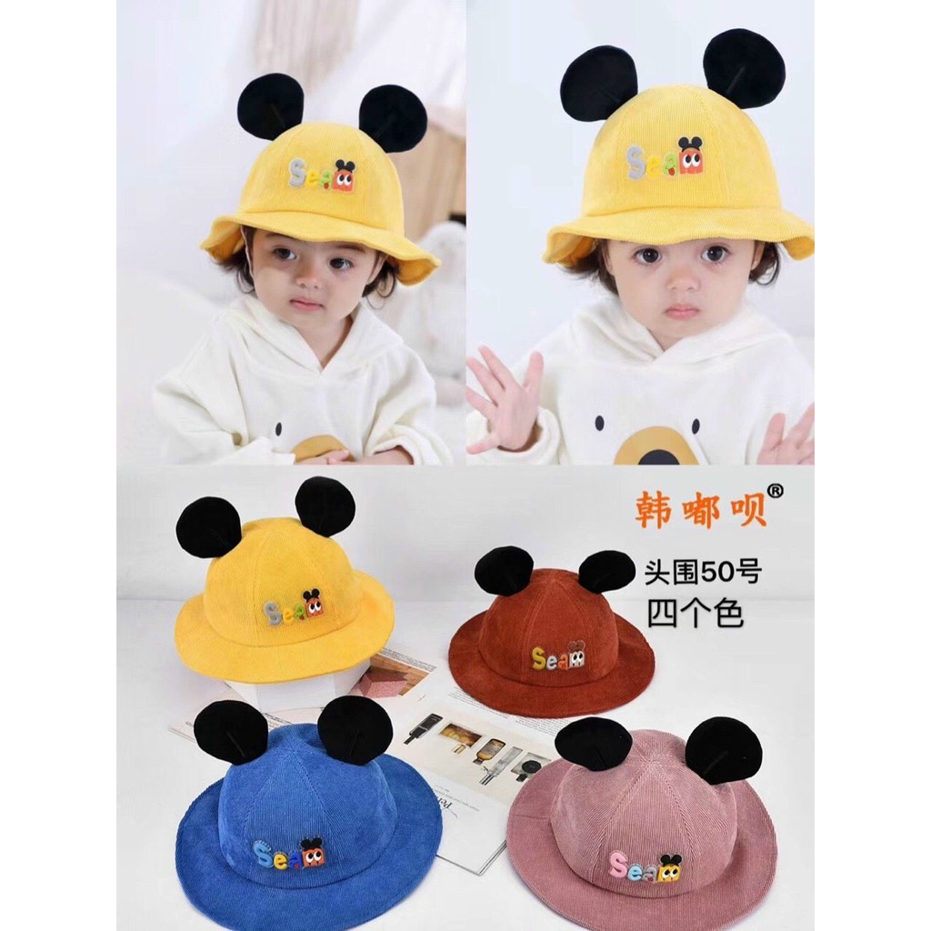 Mũ Nón Micky Cho Bé Gái Xinh Xắn