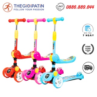 Xe Trượt Scooter 3 Bánh Cao Cấp Cho Bé M4-7, scooter trẻ em chính hãng