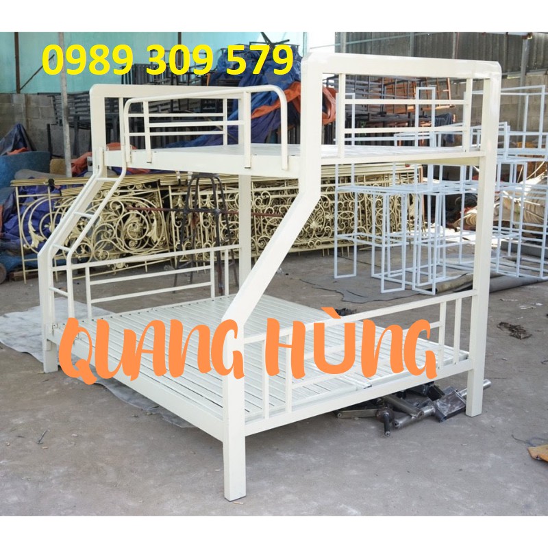 GIƯỜNG TẦNG SẮT HỘP VUÔNG 1M4/1M6 CAO CẤP HCM