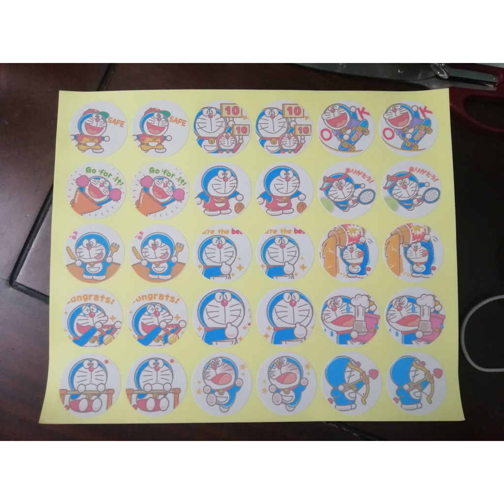 30 HÌNH DÁN Sticker Doraemon - mã 1402