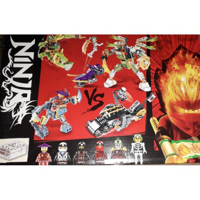 Lắp ráp 1 hộp LegoNinja xe_máy bay 568 có trên 200 chi tiết bằng nhựa ABS