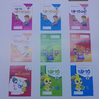 Combo 10 vở tô chữ mẫu giáo