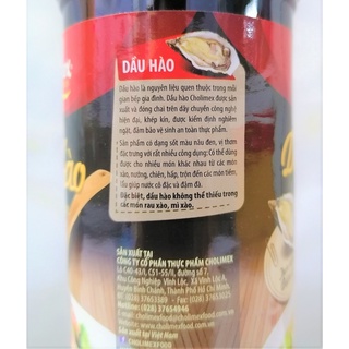[CHAI LỚN 820g – NẮP ĐỎ] DẦU HÀO [VN] CHOLIMEX Oyster Sauce