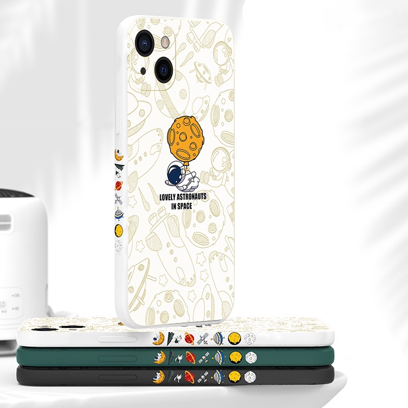 Ốp Điện Thoại Silicon Mềm Họa Tiết Phi Hành Gia Dễ Thương Cho Samsung A23-5G / 4G M23-5G / F23-5G M33-5G M53 A33 A53 A73 A13