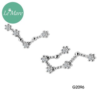 Khuyên tai bạc 12 cung hoàng đạo Le'mare Jewelry G2096