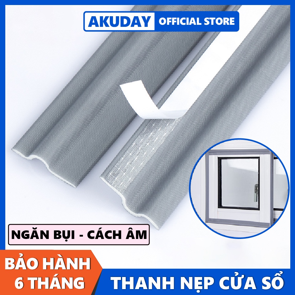 Ron dán cửa sổ chặn khe cửa ,ngăn côn trùng, bụi bẩn, cách âm, ngăn gió điều hòa, gioăng cửa chặn cửa cống va đập AKUDAY