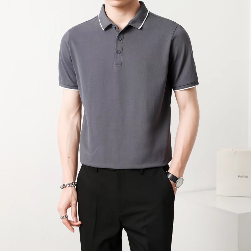 Áo Thun Polo Tay Ngắn Dáng Rộng Màu Sắc Đơn Giản Thời Trang Mùa Hè Cho Nam Giới Có 4 Màu Size M-2XL