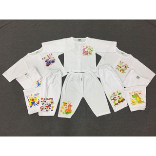 Set 05 bộ dài nút gài phía trước cho bé từ 3-16kg