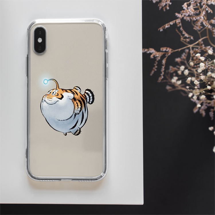 Ốp iphone Cá hổ phát sáng đáng yêu vãi chưởng cho IP 5 đến IP 12 pro max BLUIMH00088