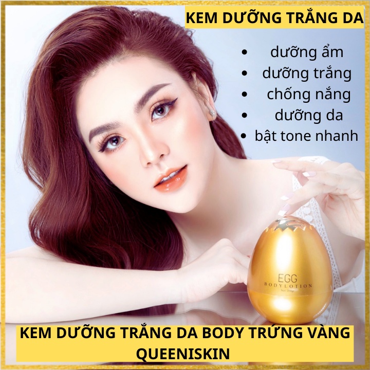 Kem Dưỡng Trắng Da Body Trứng Vàng Queenieskin Spf50 Chống Nắng Dưỡng Ẩm Như Sữa Dưỡng Trắng Da Toàn Thân