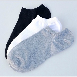 Tất cotton FHYL trung tính thoáng khí màu đen / trắng / xám