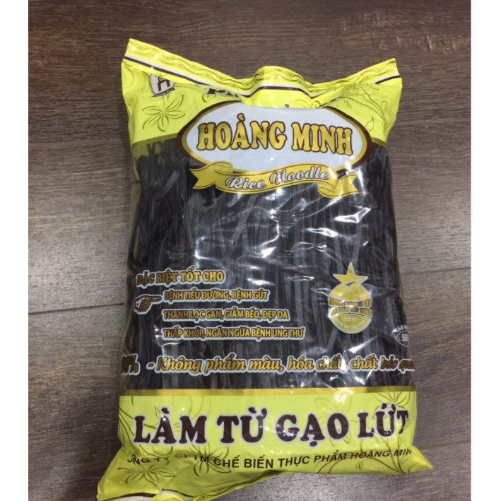 Bún gạo lứt ĐEN Hoàng Minh 500gr/gói, Phở Khô Gạo Lứt Giảm Cân Eatclean | BigBuy360 - bigbuy360.vn