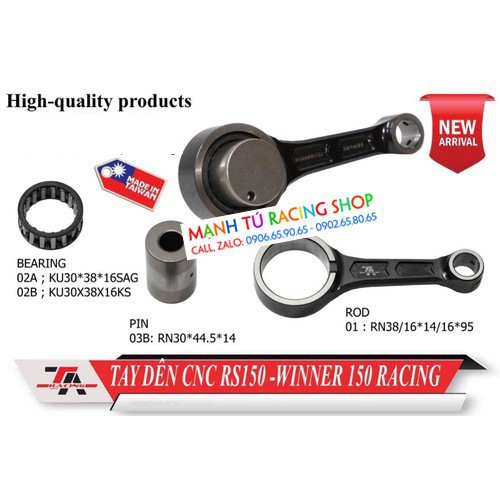 tay dên xe winner CNC