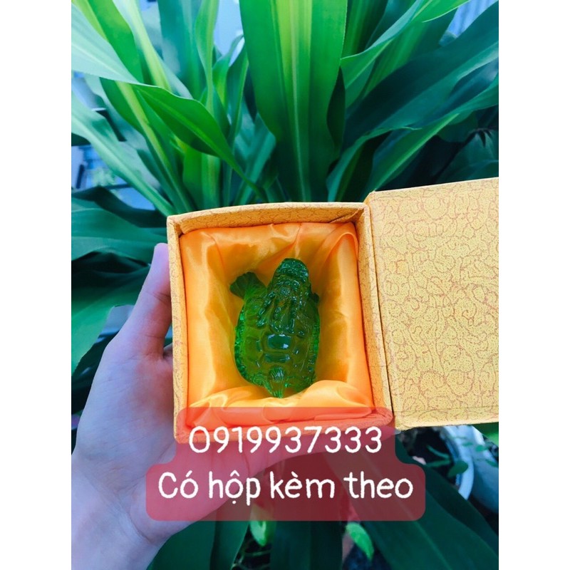 Tượng long quy thuỷ tinh màu (6*4 cm ) | BigBuy360 - bigbuy360.vn
