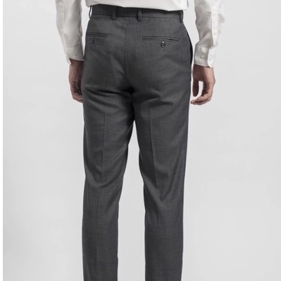 [Mã BMBAU300 giảm 7% đơn 499K] Quần tây nam công sở Aristino màu xám 36 kẻ dáng slim fit tinh tế vải polyester ATR00808