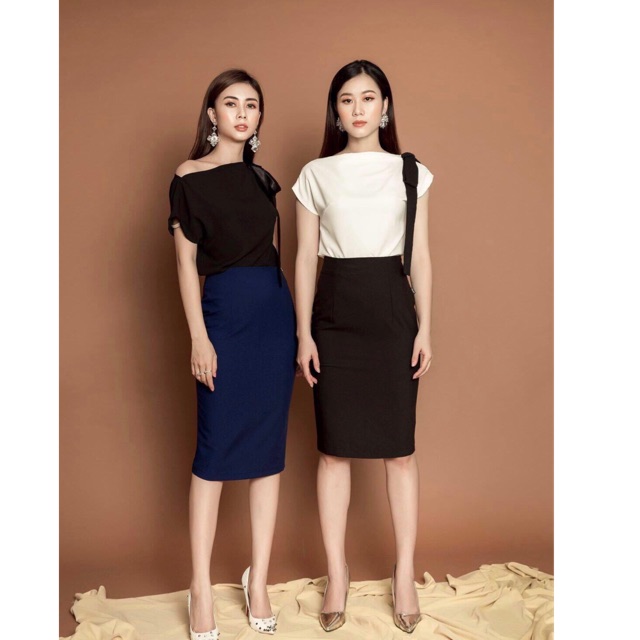 Chân váy bút chì _ chân váy công sở mã dài 2 lớp  chất cotton 2 biên hàng VNXK đủ size