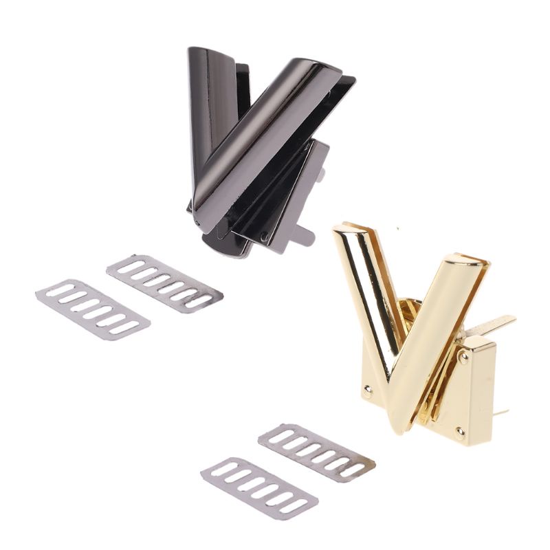 Khóa Kim Loại Cứng Hình Chữ V Cho Túi Xách Đeo Vai DIY