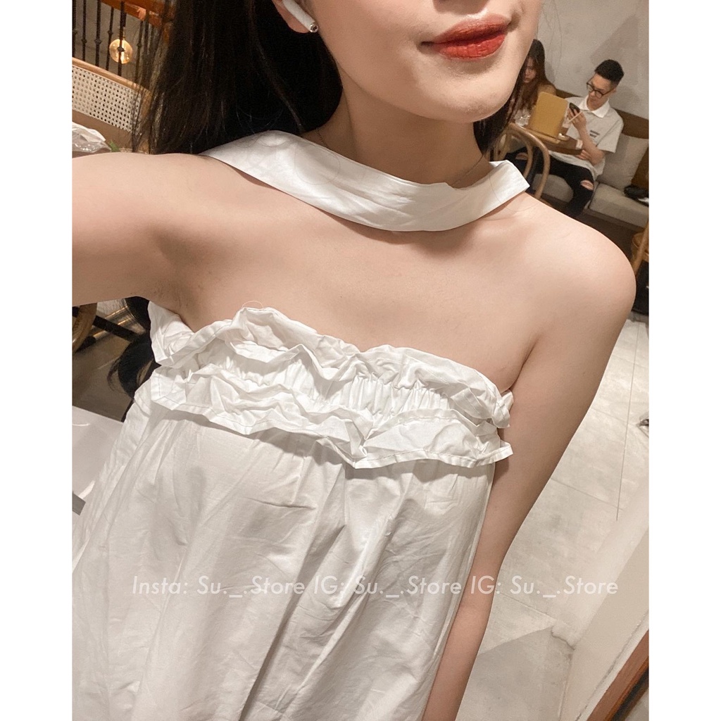 Váy quây chun ngực dây cổ V645 SUSTORE