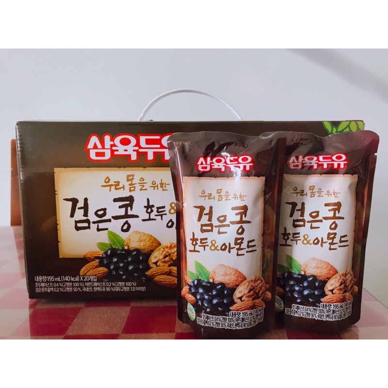 Sữa óc chó hạnh nhân/ Sữa óc chó Hàn Quốc/ Sữa óc chó hộp 190ml/ Sữa óc chó bịch 195ml/ Sữa óc chó túi