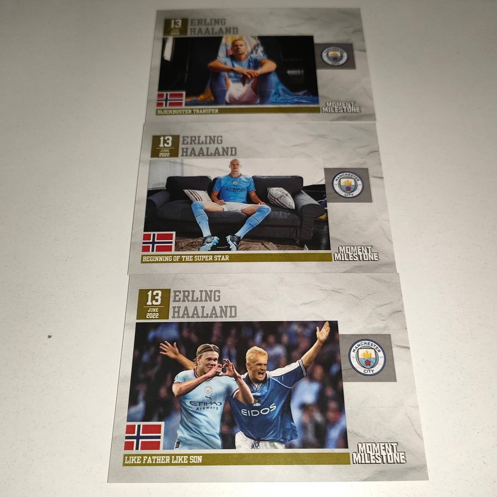 Thẻ Cầu Thủ Bóng Đá SKY Milestone Moment card Khoảnh Khắc Erling Haaland gia nhập Manchester City từ Borussia Dortmund