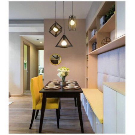 ĐÈN THẢ TRẦN KHỐI TAM GIÁC TRANG TRÍ - KÈM BÓNG LED 5W -ẢNH THẬT - Miễn Phí Đổi Trả