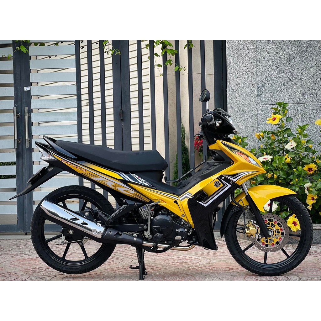 Tem Rời Dán Xe Exciter 2010 Mẫu RC Vàng Đen Chuẩn Zin, Hàng 3 Lớp Chất Lượng Cao ,Team Decal