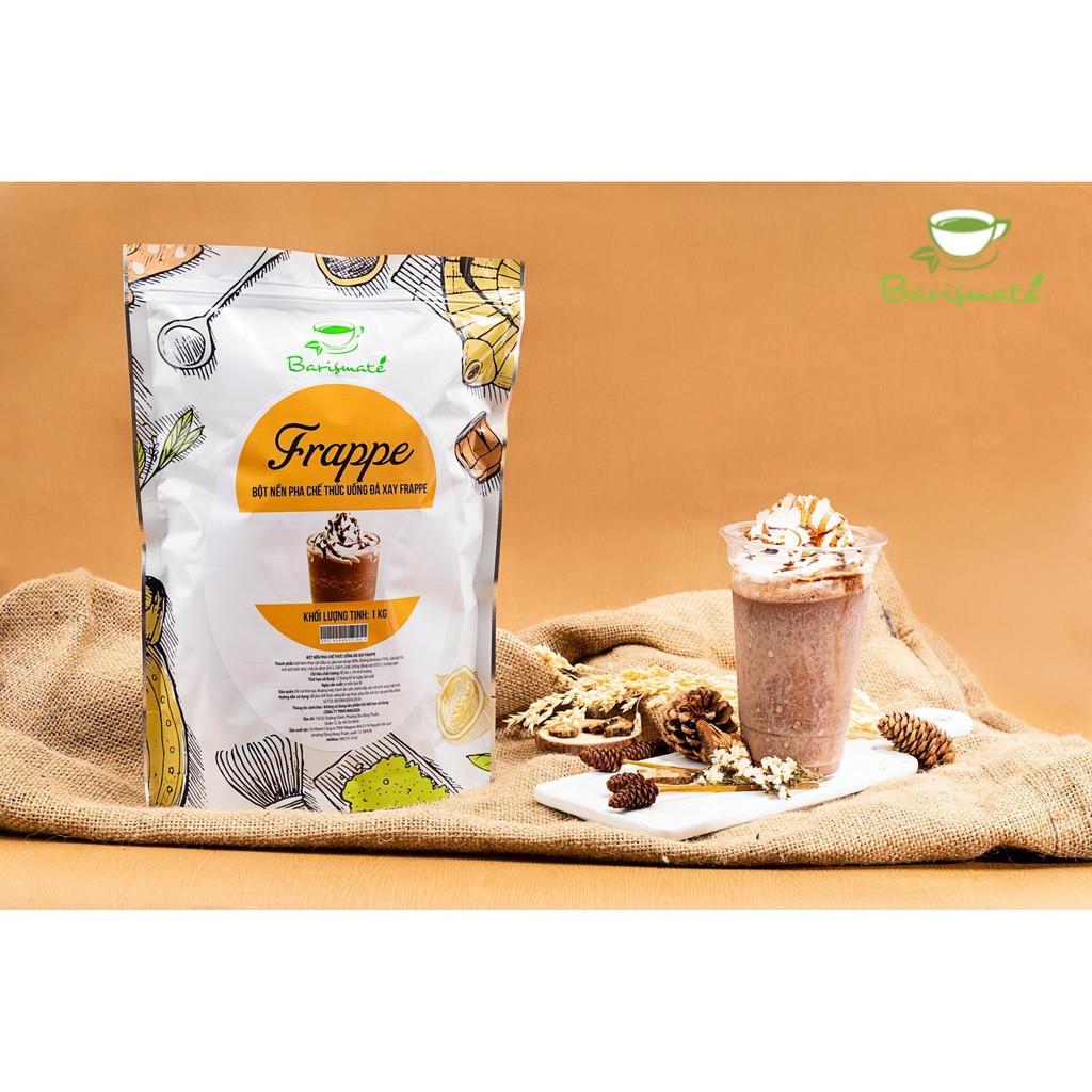 Bột Frappe Barismate (Gói 1kg) - Bí Quyết Pha Chế Chống Tách Nước Cho Món  Đá Xay Thơm Ngon