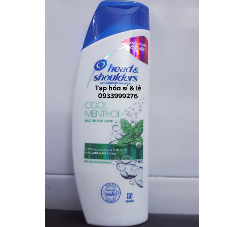 Dầu gội Head &amp; Shoulders bạc hà mát rượi 170ml