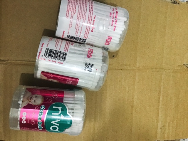 Bông tăm NIVA Cotton Buds cao cấp trẻ em.