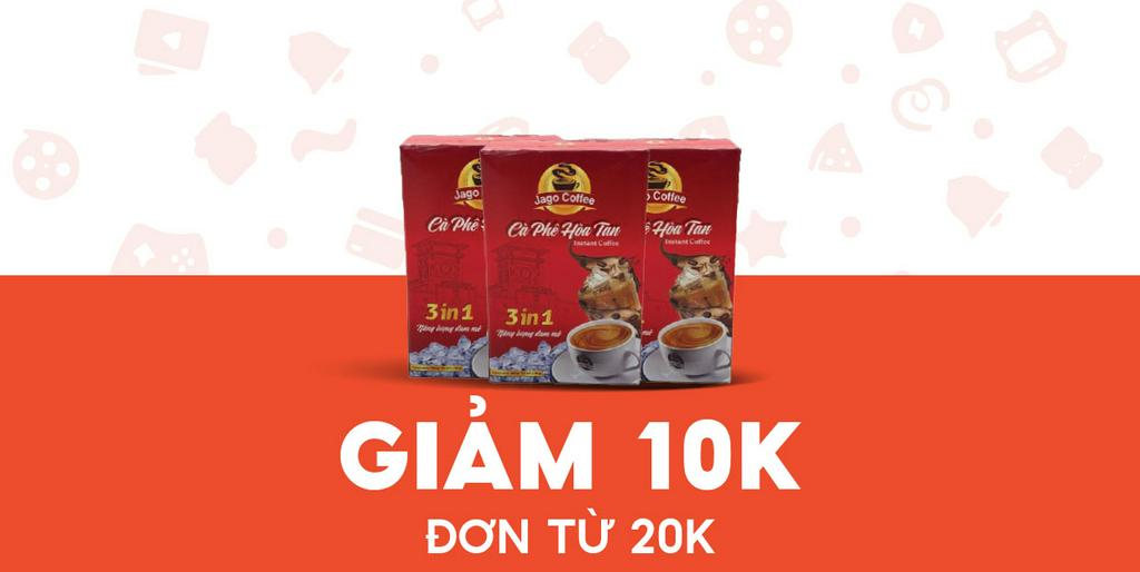 - San Ha Food Store - Giảm 10K Cà Phê JAGO 3IN2