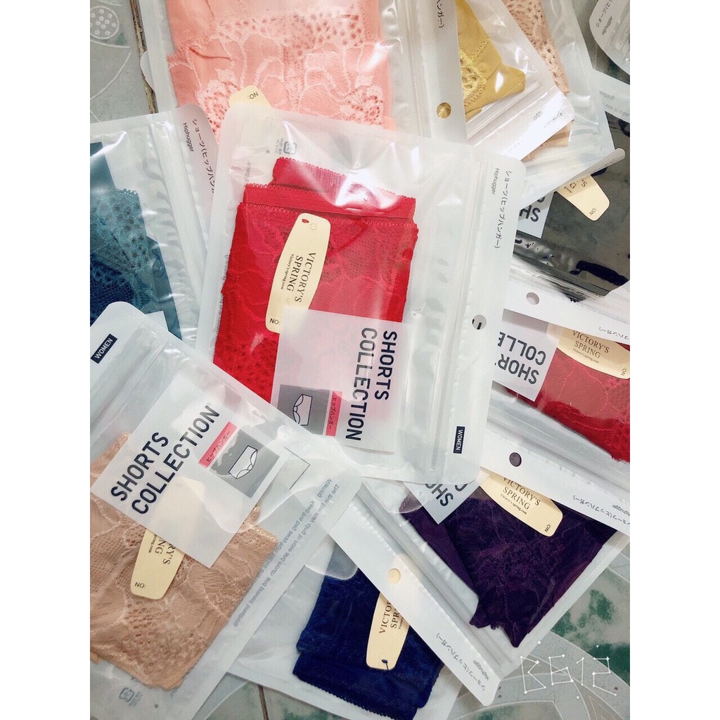 10 quần lót thái chất đúc ren  kèm túi zip có size to