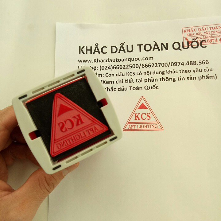 Khắc dấu KCS có nội dung theo yêu cầu