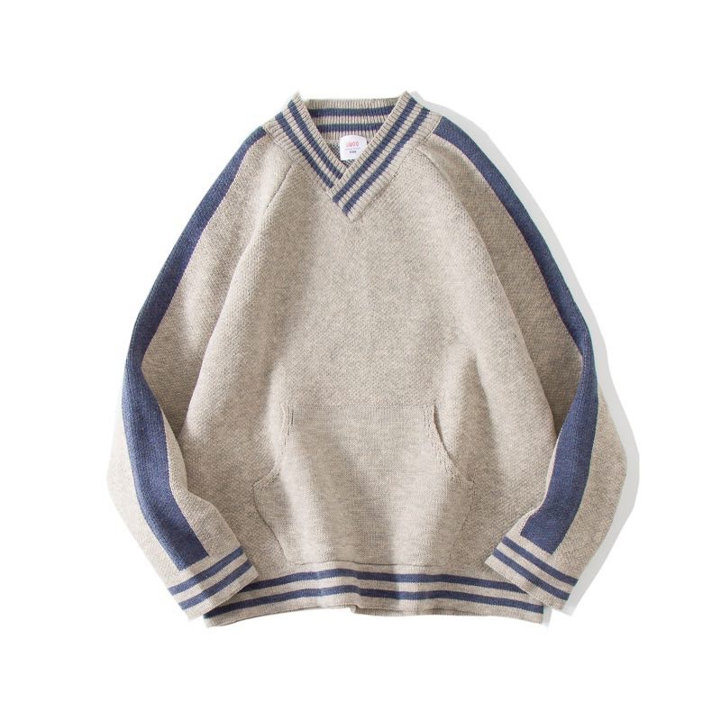 Áo khoác/Áo len nam, cổ chữ V, chui đầu, dễ kết hợp, phù hợp cho mùa thu, cập nhật xu hướng thời trang, mẫu mới nhất | BigBuy360 - bigbuy360.vn