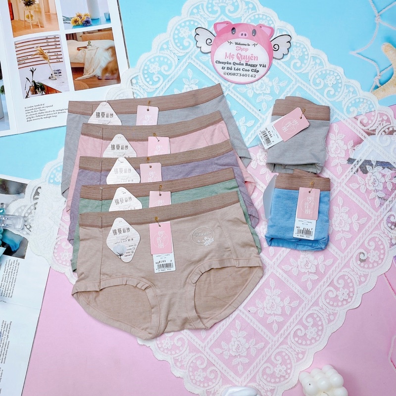 Quần lót nữ Cotton trơn basic đơn giản, chất liệu mềm mịn kháng khuẩn